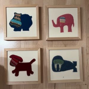 Frames for a nursery sold all together